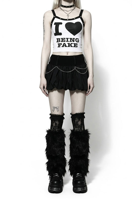 I LOVE BEING FAKE TOP