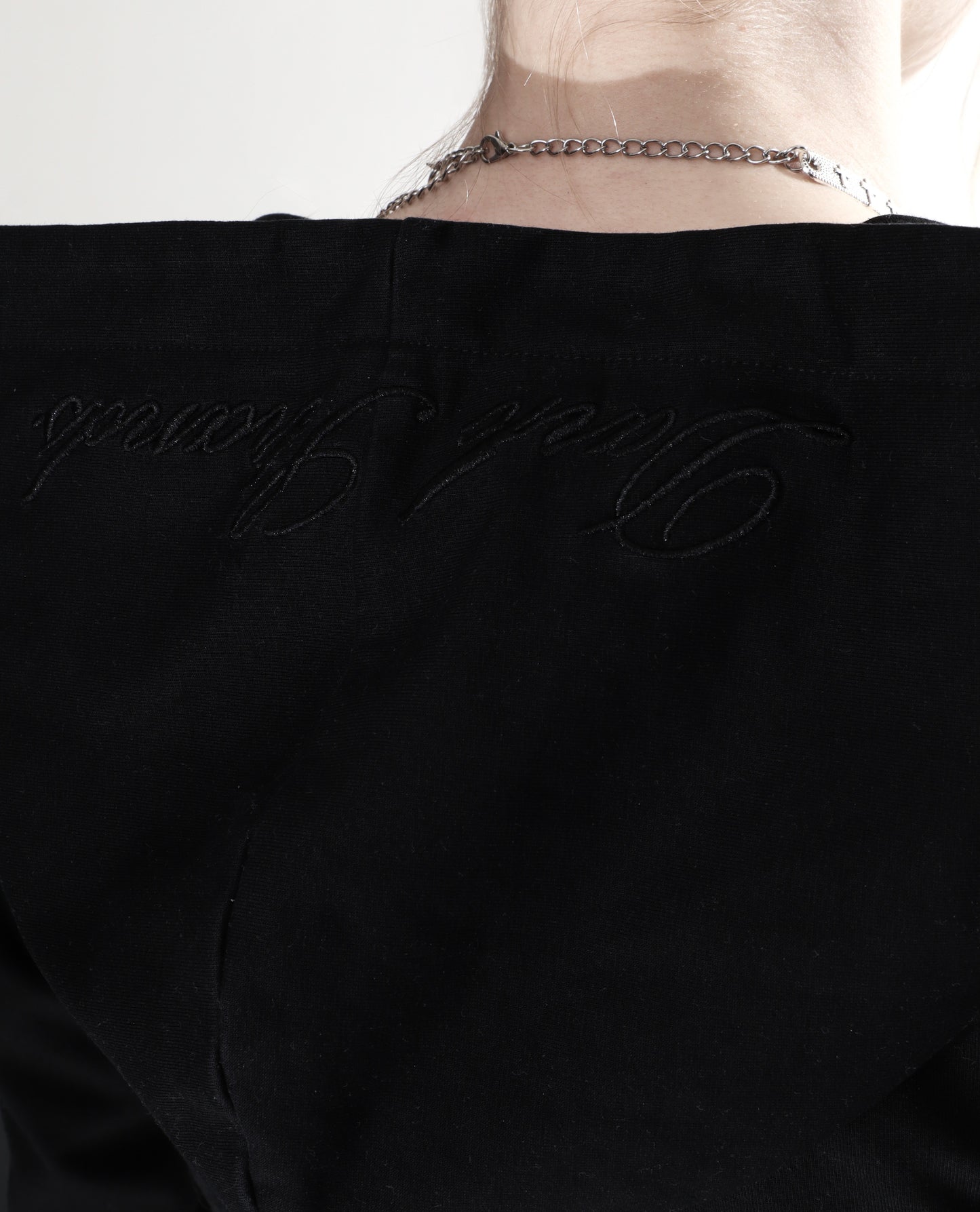 ZIPPERS CORSET HOODIE