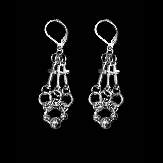 ESSENTIALS CROSSED EARRINGS